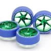Jr Blue Tires/Green Pl Wheels