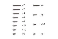 Rc Ta08 Pro Titanium Screw Set