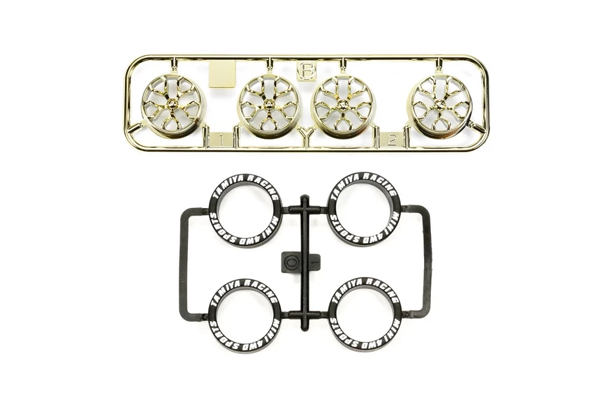 Jr Lp Tire/Plated Wheel Set 3 Jr Lp Tire/Plated Wheel Set